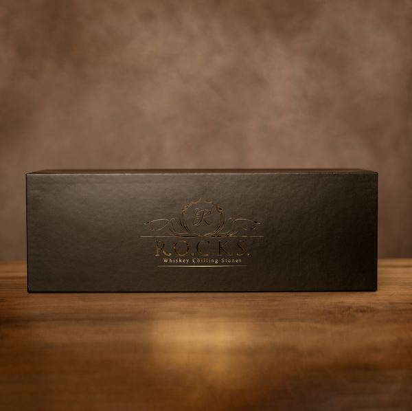 Tidal Rum & The ROCKS 2 Crystal Glasses and 1 x Chilling Stones Gift Set