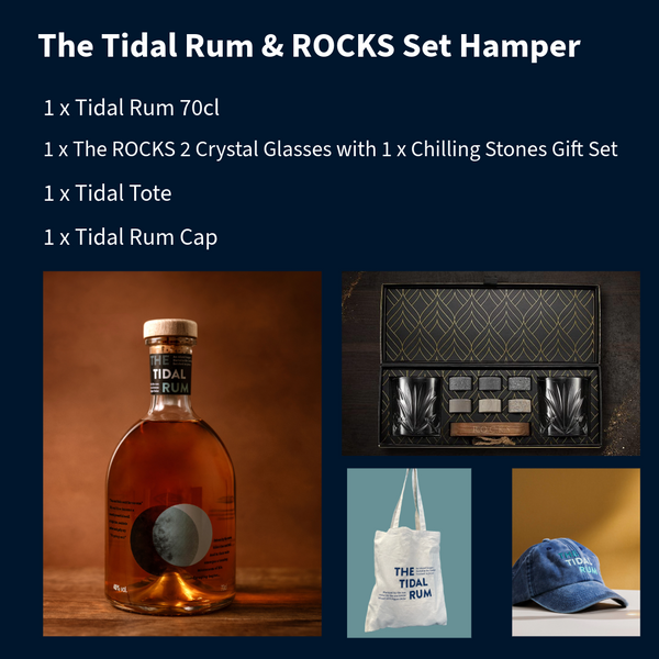 The Tidal Rum & ROCKS Set Hamper